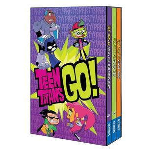 Box Teen 英文版 书籍 英文原版 同名动画漫画 Set Titans 6册盒装 少年泰坦出击 进口英语原版 套装