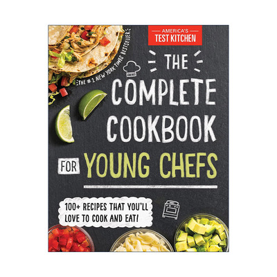 英文原版 The Complete Cookbook for Young Chefs America’s Test Kitchen Kids少儿厨师完整食谱 儿童烹饪书 精装 英文版