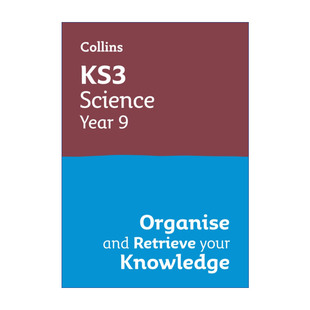 Year Retrieve 中学教辅 进口书籍 KS3 Science Organise 柯林斯英国初中科学复习册九年级 Your Knowledge 英文原版 and Collins