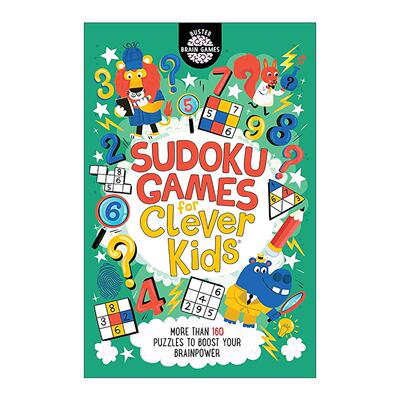 英文原版 Sudoku Games for Clever Kids 智慧小孩系列 数独游戏活动书 儿童数学思维与推理能力训练 英文版 进口英语原版书籍