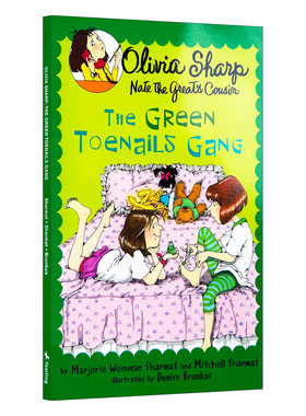 绿趾甲帮派 The Green Toenails Gang 大侦探内特同作者 英文原版儿童侦探小说 Olivia Sharp Agent for Secrets 进口书籍