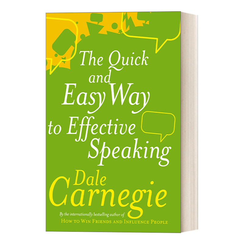 英文原版 Quick And Easy Way To Effective Speaking 沟通的艺术 如何充满自信地进行公共演说 戴尔·卡耐基 英文版 进口英语书籍