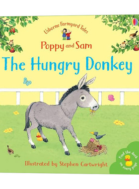 农场故事 饥饿的驴子 Farmyard Tales Poppy and Sam The Hungry Donkey 英文原版儿童启蒙故事绘本 进口英语书籍