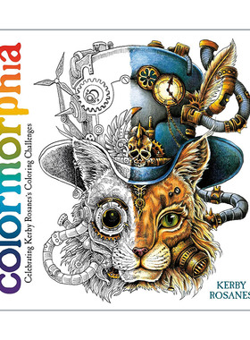 英文原版 Colormorphia 色彩之国 填色寻物 着色涂色书 绘本 漫画 艺术 Kerby Rosanes 英文版 进口英语原版书籍