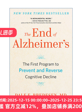 英文原版 The End of Alzheimer's 终结阿尔茨海默病 全球首套预防与逆转 老年痴呆的个性化程序 Dale E. Bredesen 英文版 进口英