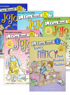 英文原版 Fancy Nancy JoJo 漂亮的南希5册 I Can Read系列 儿童英语启蒙绘本分级读物 英文版 进口英语原版书籍
