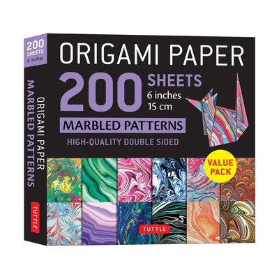 英文原版 Origami Paper 200 sheets Marbled Patterns 6
