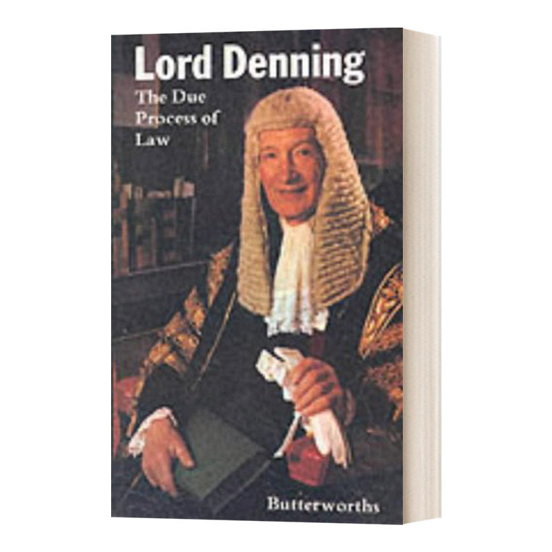 正当法律程序 the due process of law  英文原版法律知识读物 进口