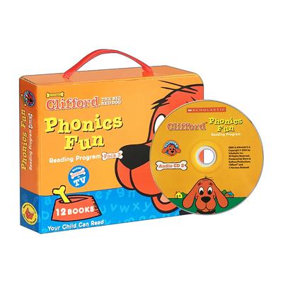 英文原版 Clifford Phonics Fun Box Set 3 大红狗自然拼读套装3 带光盘 英文版 进口英语原版书籍