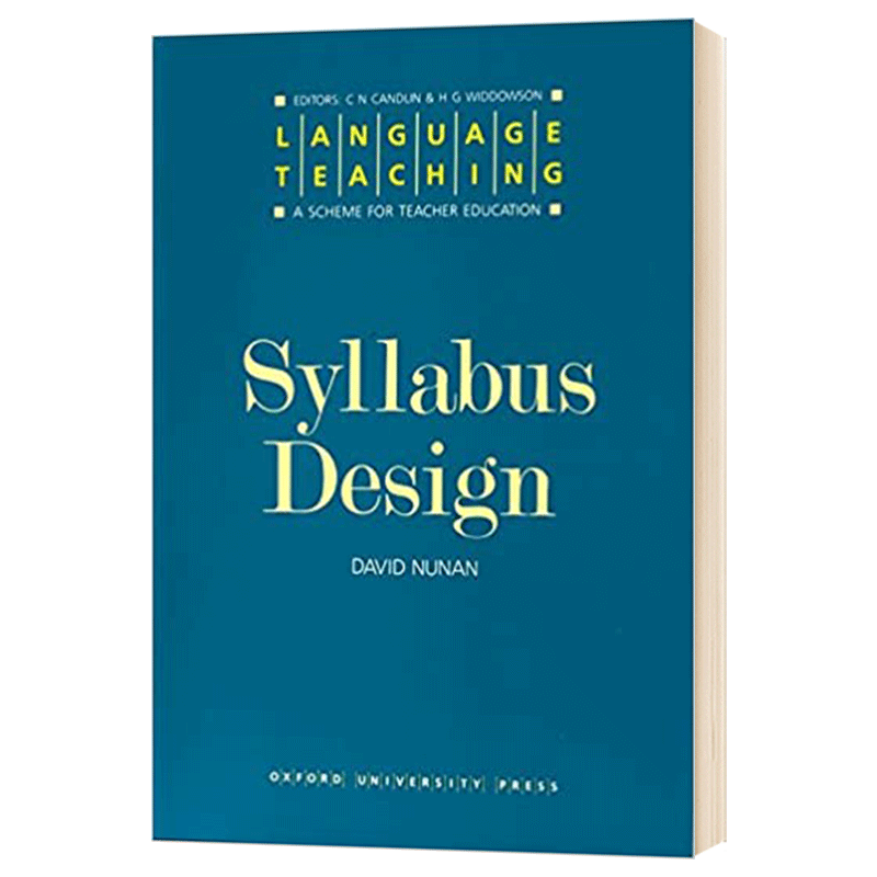 牛津语言教学系列 课程设计 Oxford Language Teaching Syllabus Design 英文原版大学教师用书 进口书籍
