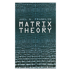 英文原版 Matrix Theory Dover Books on Mathematics矩阵理论 Joel N. Franklin英文版进口英语原版书籍