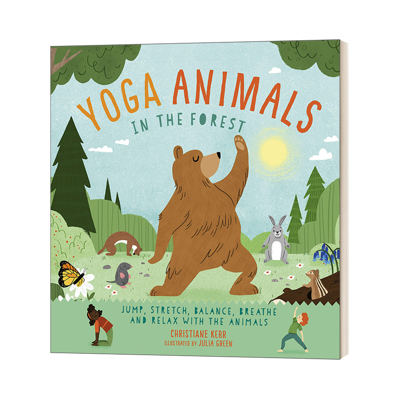 yoga animals: in the forest 瑜伽动物:在森林里