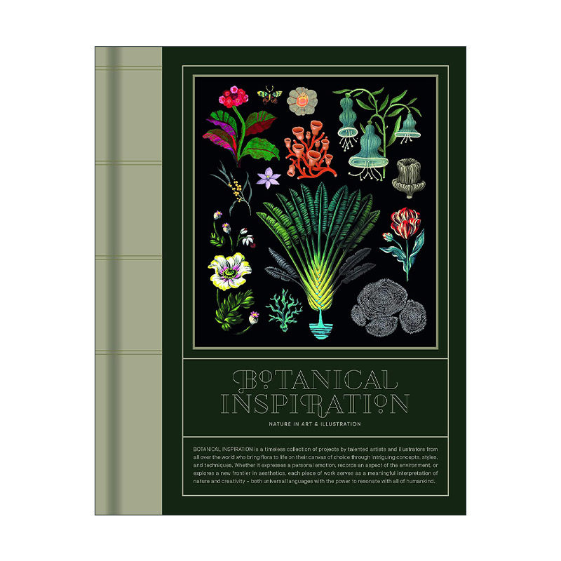 英文原版 Botanical Inspiration 植物灵感 自然艺术插画 罗西·桑德斯的花卉 英文版 进口英语原版书籍