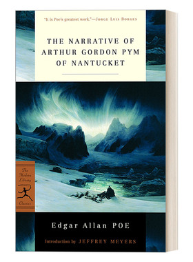英文原版 The Narrative of Arthur Gordon Pym of Nantucket 亚瑟·戈登·皮姆的故事 兰登书屋现代图书馆经典系列 英文版进口书