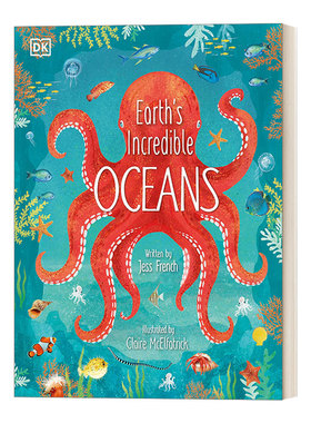 英文原版 Earth's Incredible Oceans 了不起的地球海洋 惊人海洋生物主题插图 海底世界探索 DK儿童科普百科全书 英文版 进口书籍