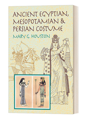 英文原版 Ancient Egyptian  Mesopotamian & Persian Costume 古埃及 美索不达米亚和波斯服装 英文版 进口英语原版书籍