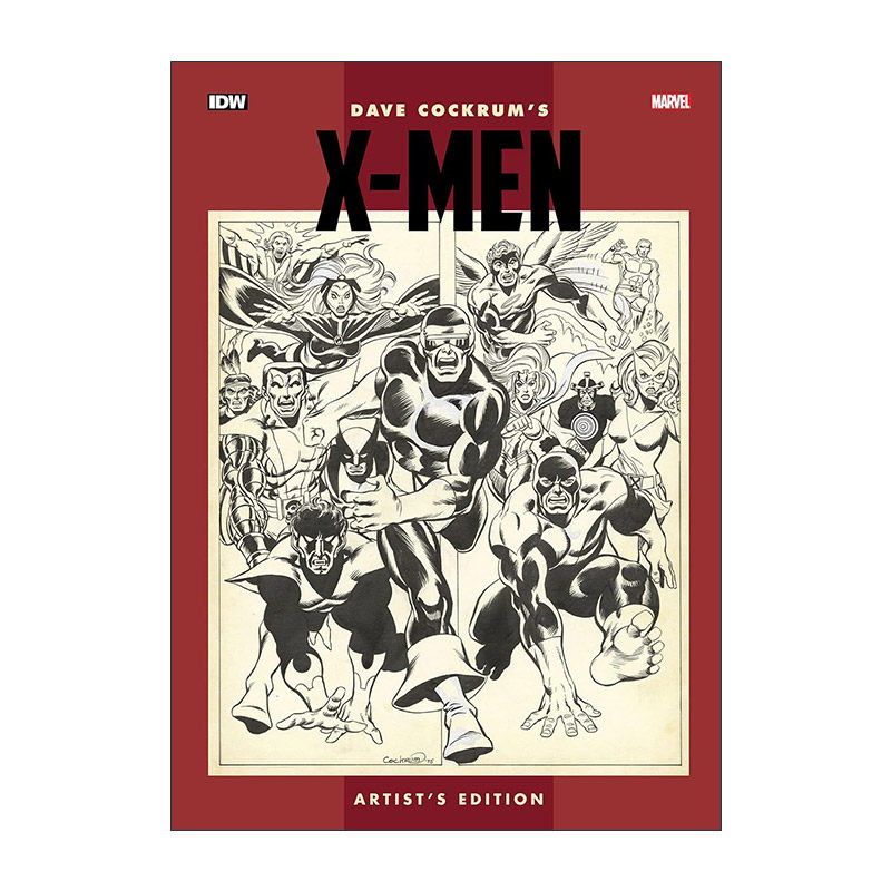 英文原版 Dave Cockrum's X-Men Artist's Edition X战警 艺术家版 漫威漫画绘画设计 角色人物封面草图 精装收藏版 英文版