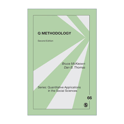 英文原版 Q Methodology Q方法 Bruce McKeown SAGE社会科学定量研究应用丛书 英文版 进口英语原版书籍