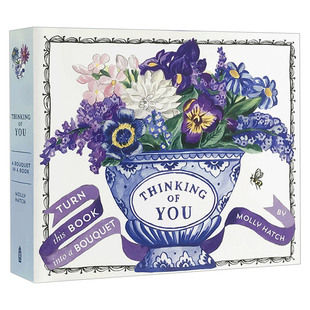 Thinking Of You 想着你 成人翻翻立体书 精装 思念你 鲜花立体书 英文原版绘本 进口英语书籍