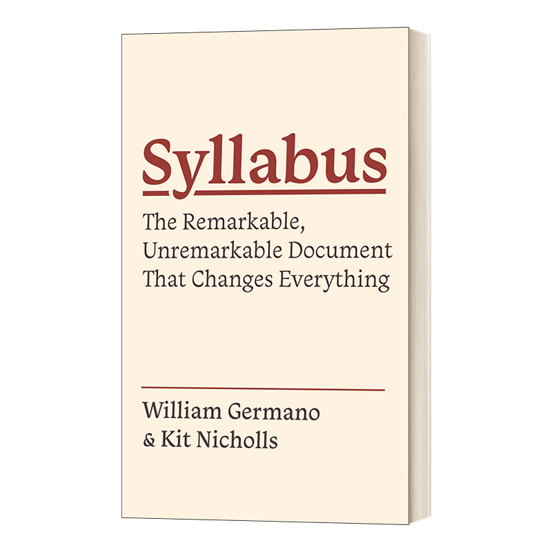 Syllabus (Skills for Scholars) 教学大纲 大学课程中至关重要的文件 精装