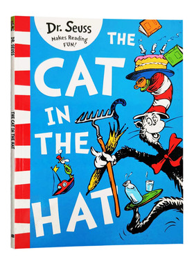 戴帽子的猫 苏斯博士绿色系列绘本 DR.SEUSS The Cat in the Hat 英文原版儿童绘本4-8岁 进口英语书籍