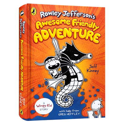 小屁孩外传 小鬼头日记2 英文原版 Rowley Jefferson’s Awesome Friendly Adventure 英文版儿童英语桥梁书初级章节书 插图故事书