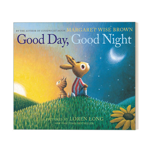 Good Day, Good Night Board Book 早上好 晚上好 儿童启蒙晚安故事 纸板书绘本
