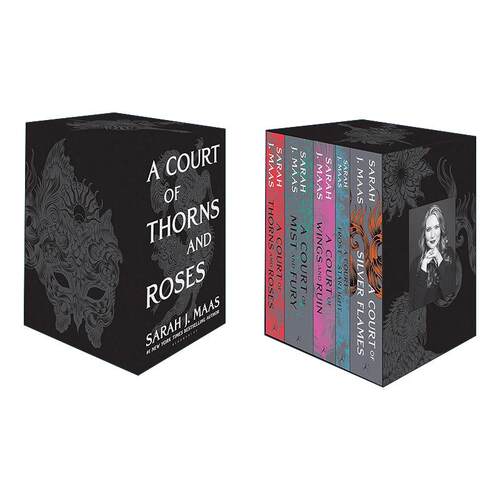 英文原版 A Court of Thorns and Roses Hardcover Box Set 萨拉J马拉斯畅销奇幻系列 仙灵王庭纪 五册精装套装 进口英语原版书籍