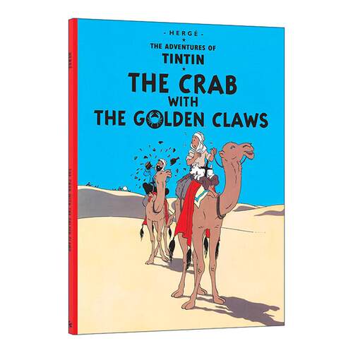 英文原版 The Adventures Of Tintin The Crab With The Golden Claws 丁丁历险记之金钳螃蟹贩毒集团 儿童精装漫画 英文版