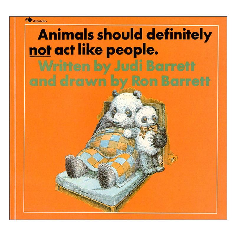 英文原版 Animals Should Definitely Not Act Like People 动物不应该表现得像人一样 绘本 阴天下肉丸作者 进口英语原版书籍