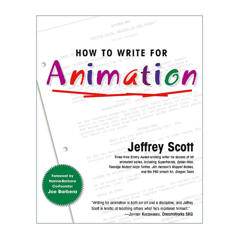 英文原版 How to Write For Animation 动画剧本创作与营销 动画编剧大师课 杰弗里·斯科特Jeffrey Scott 英文版进口英语原版书籍