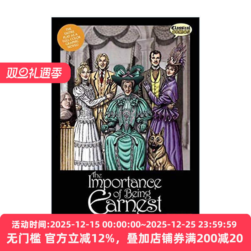 英文原版 The Importance of Being Earnest The Graphic Novel Original Text Classical Comics 不可儿戏 经典文学全彩漫画版