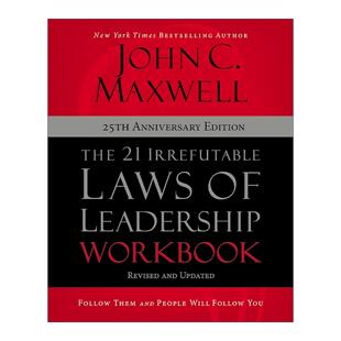 英文原版 21 Irrefutable Laws of Leadership Workbook 领导力21法则 练习册 25周年纪念版 英文版 进口英语原版书籍