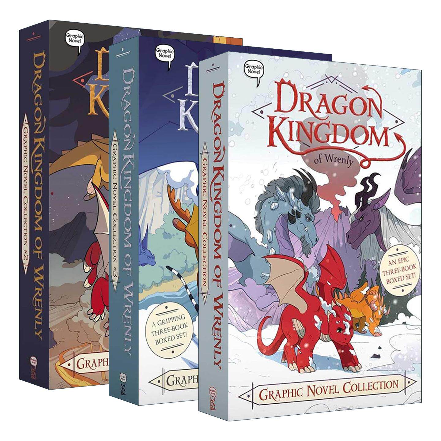 英文原版 Dragon Kingdom of Wrenly Graphic Novel Collection 冉冉升起的龙国系列 漫画1-9册套装 英文版 进口英语原版书籍