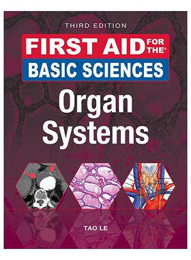 英文原版 First Aid for the Basic Sciences: Organ Systems 美国医师执照考试Step1临床知识 第3版 USMLE考试宝典 英文版