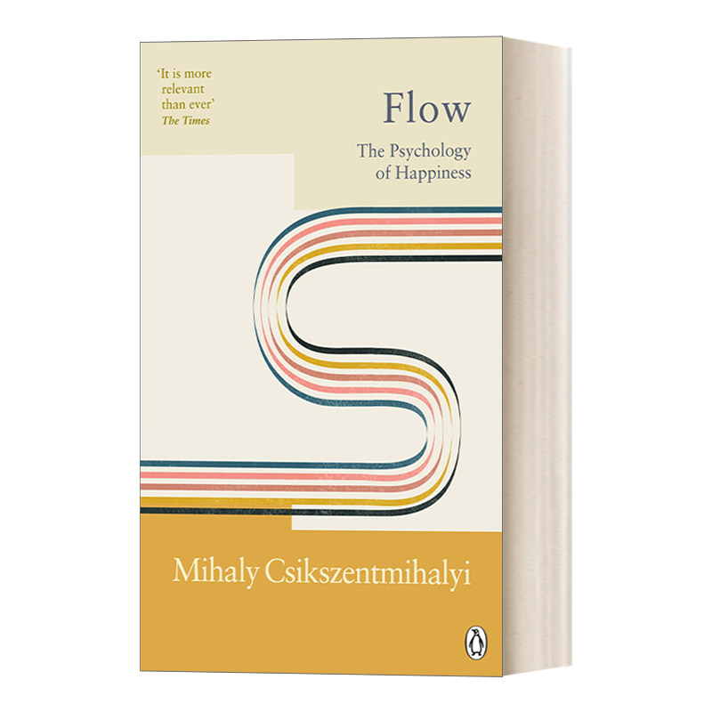 英文原版 Flow 心流 幸福心理学 积极心理学奠基人米哈里?契克森米哈赖 大平装 英文版 进口英语原版书籍