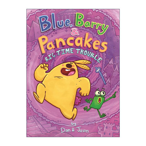 英文原版 Blue Barry and Pancakes Big Time Trouble 兔子 蠕虫和青蛙的故事5 精装儿童漫画 英文版 进口英语原版书籍