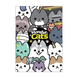 英文版 书籍 Vol.3 奇幻可爱漫画 从前从前有只猫 卷三 Cats 怪兽猫 进口英语原版 英文原版 世界喵童话作者pandania Monster