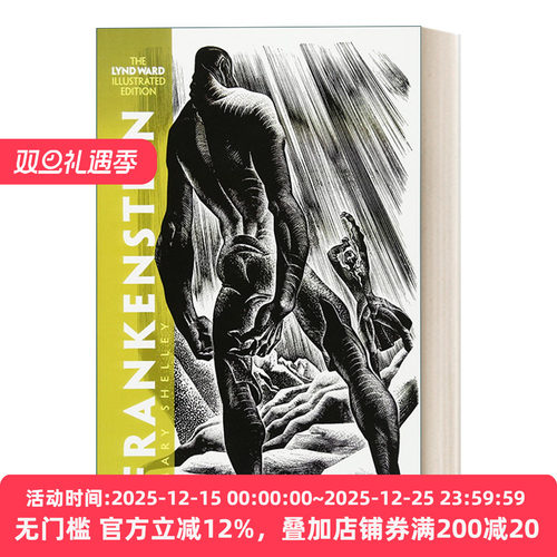 英文原版小说 Frankenstein The Lynd Ward Illustrated Edition 科学怪人/弗兰肯斯坦 玛丽雪莱科幻小说 英文版 进口英语原版书籍