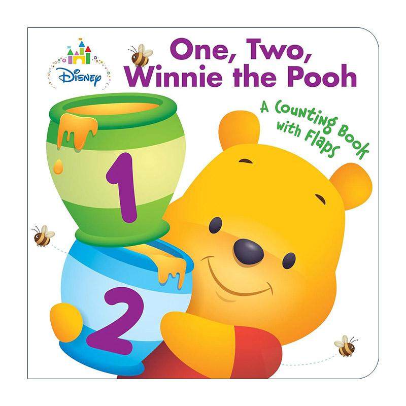 英文原版 Disney Baby One Two Winnie the Pooh 迪士尼宝贝 一 二 小熊维尼 儿童数数启蒙认知绘本 纸板书 进口英语原版书籍