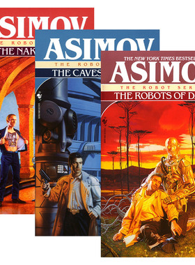 以利亚·贝莱三部曲 The Robot Series科幻大师艾萨克·阿西莫夫机器人系列 3册 Isaac Asimov 英文原版小说 进口英语书籍