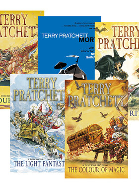 碟形世界系列1-5 Discworld Novel 五册套装 英文原版畅销奇幻小说 Terry Pratchett 进口英语书籍