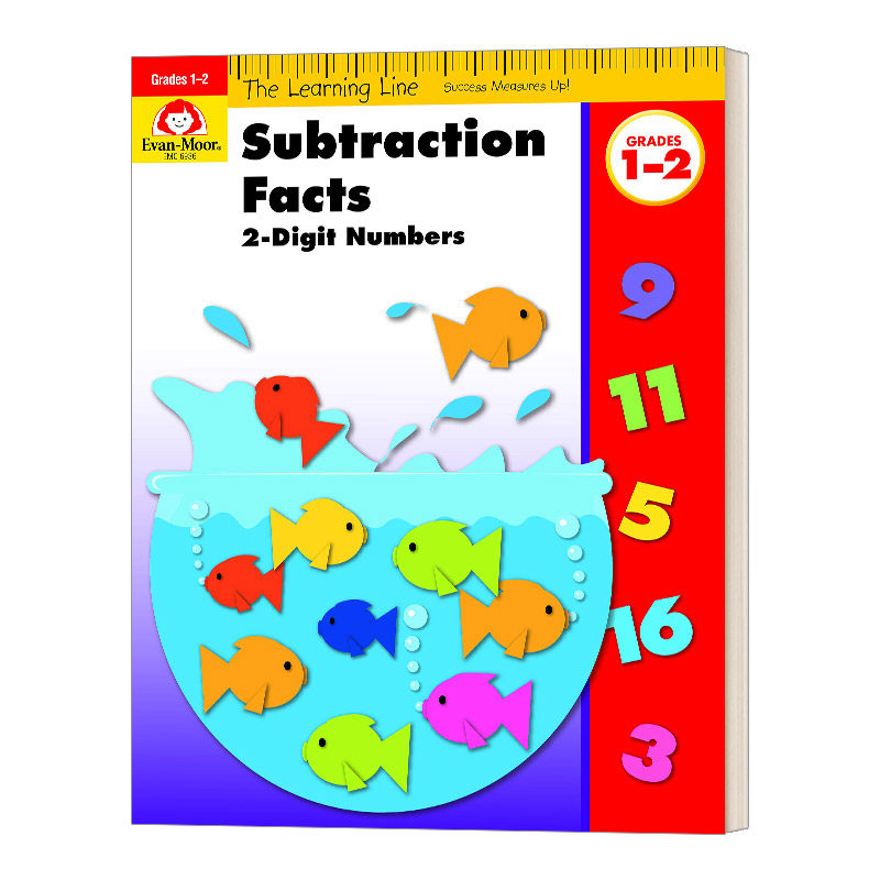 20以内减法练习 subtraction facts 英文原版小学教辅 进口英语书籍