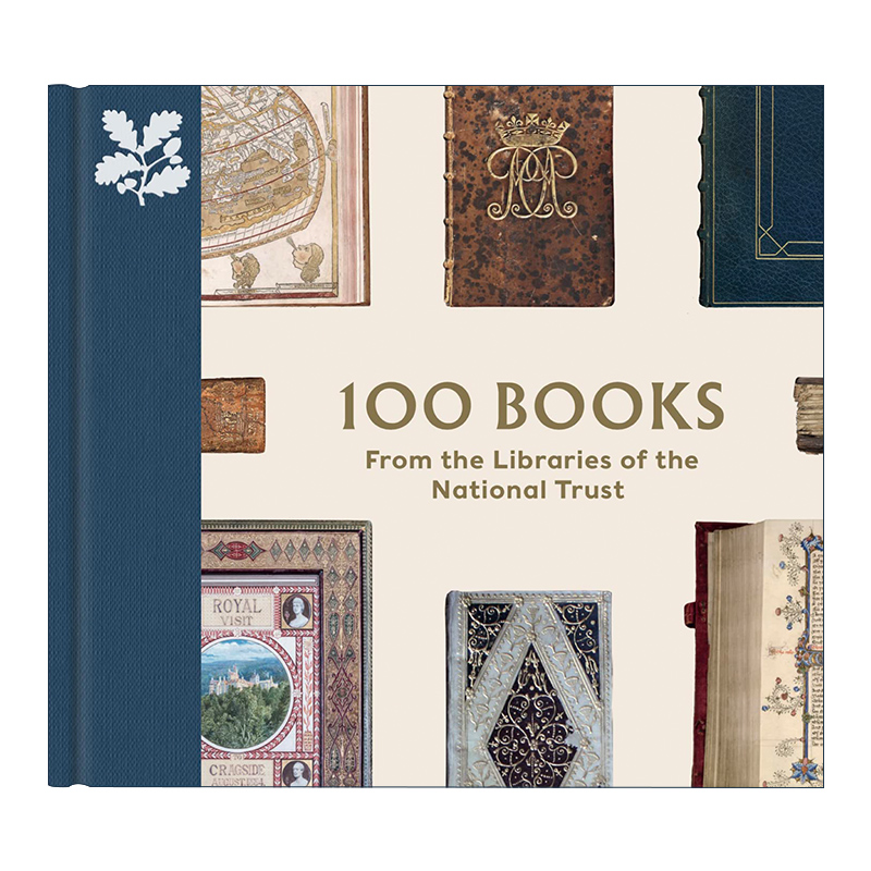 英文原版 100 Books From The Libraries of The National Trust 国家信托图书馆的100本书 精装 英文版 进口英语原版书籍 书籍/杂志/报纸 人文社科类原版书 原图主图