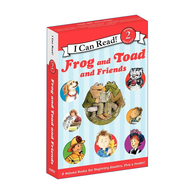 英文原版 Frog and Toad and Friends Box Set青蛙和朋友们 8册套装 I Can Read分级阅读英文版进口英语原版书籍