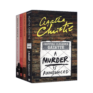 马普尔小姐探案第一季4册 藏书室女尸之谜 寓所谜案 谋杀启事 命案目睹 Miss Marple 阿加莎系列 英文原版侦探小说 进口书籍