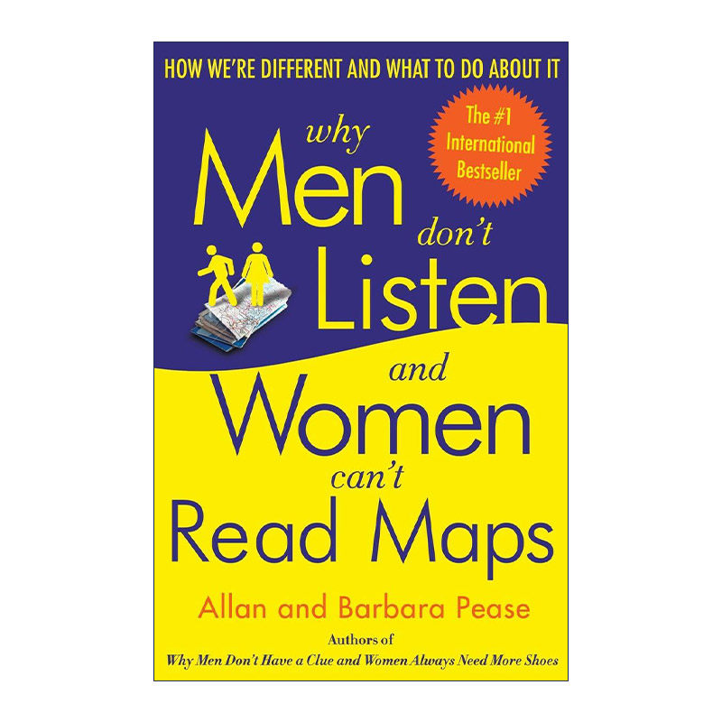 英文原版 Why Men Don't Listen and Women Can't Read Maps 为什么男人不听 女人不看地图 两性沟通秘笈 Allan Pease进口英语书籍