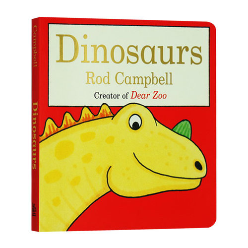 恐龙 Dinosaurs 亲爱的动物园同作者罗德坎贝尔 Rod Campbell 英文原版绘本 幼儿英语启蒙纸板翻翻书 英文版进口原版书籍
