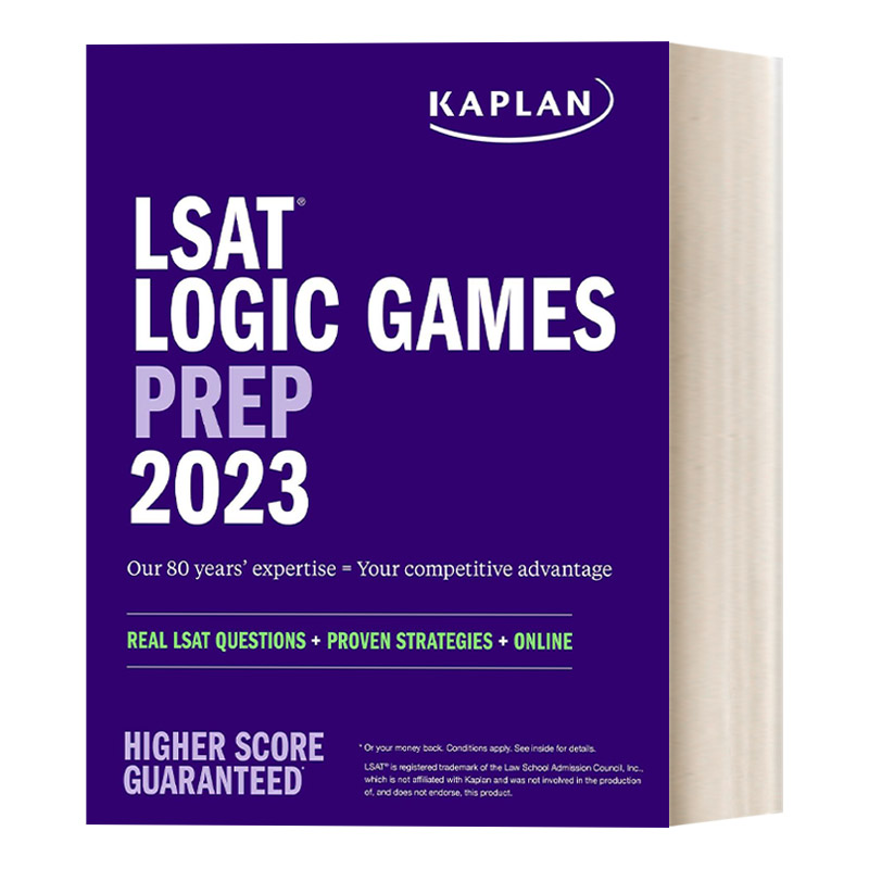 英文原版 LSAT Logic Games Prep 2023美国法学院入学考试 2023分析性推理备考英文版进口英语原版书籍