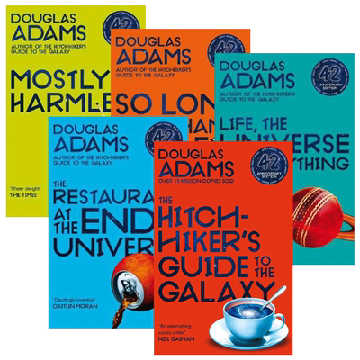 银河系漫游五部曲 英文原版科幻小说 The Hitchhiker's Guide to the Galaxy 银河系漫游指南 42周年纪念版 英文版 道格拉斯亚当斯